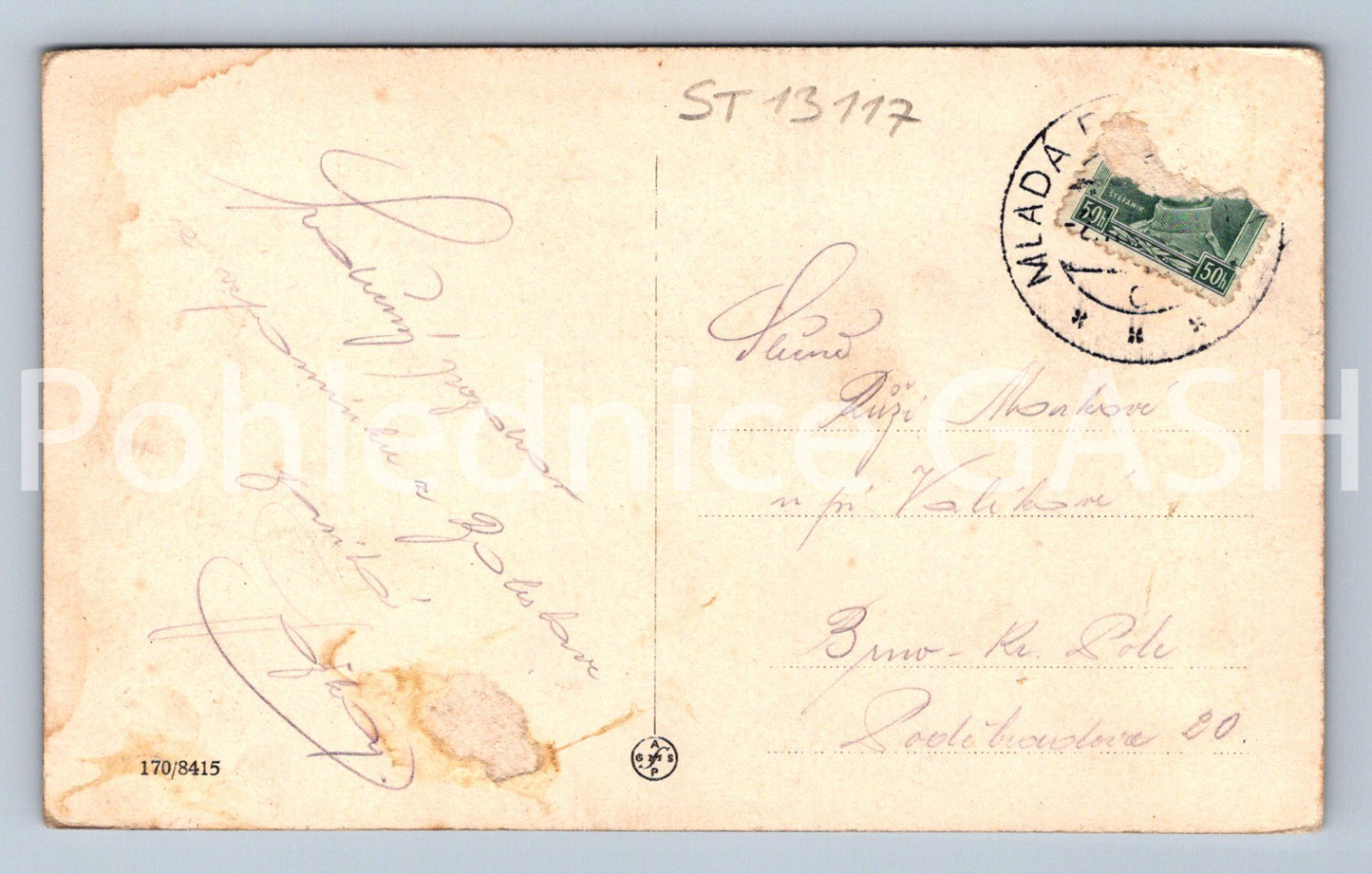 Pohlednice MLADÁ BOLESLAV (ST13117)