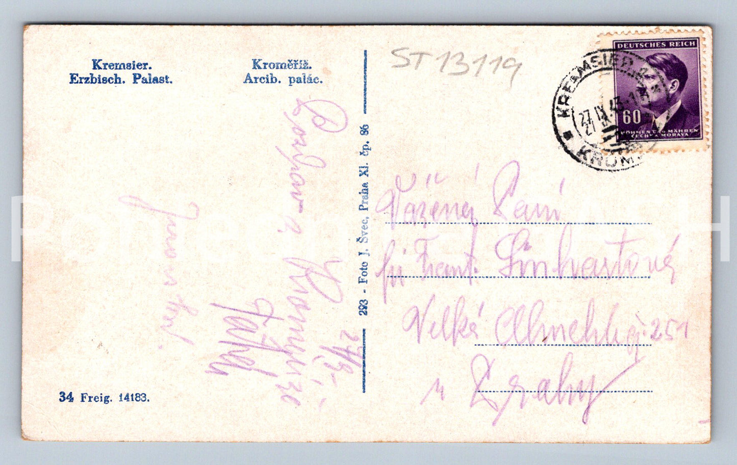 Pohlednice KROMĚŘÍŽ (ST13119)