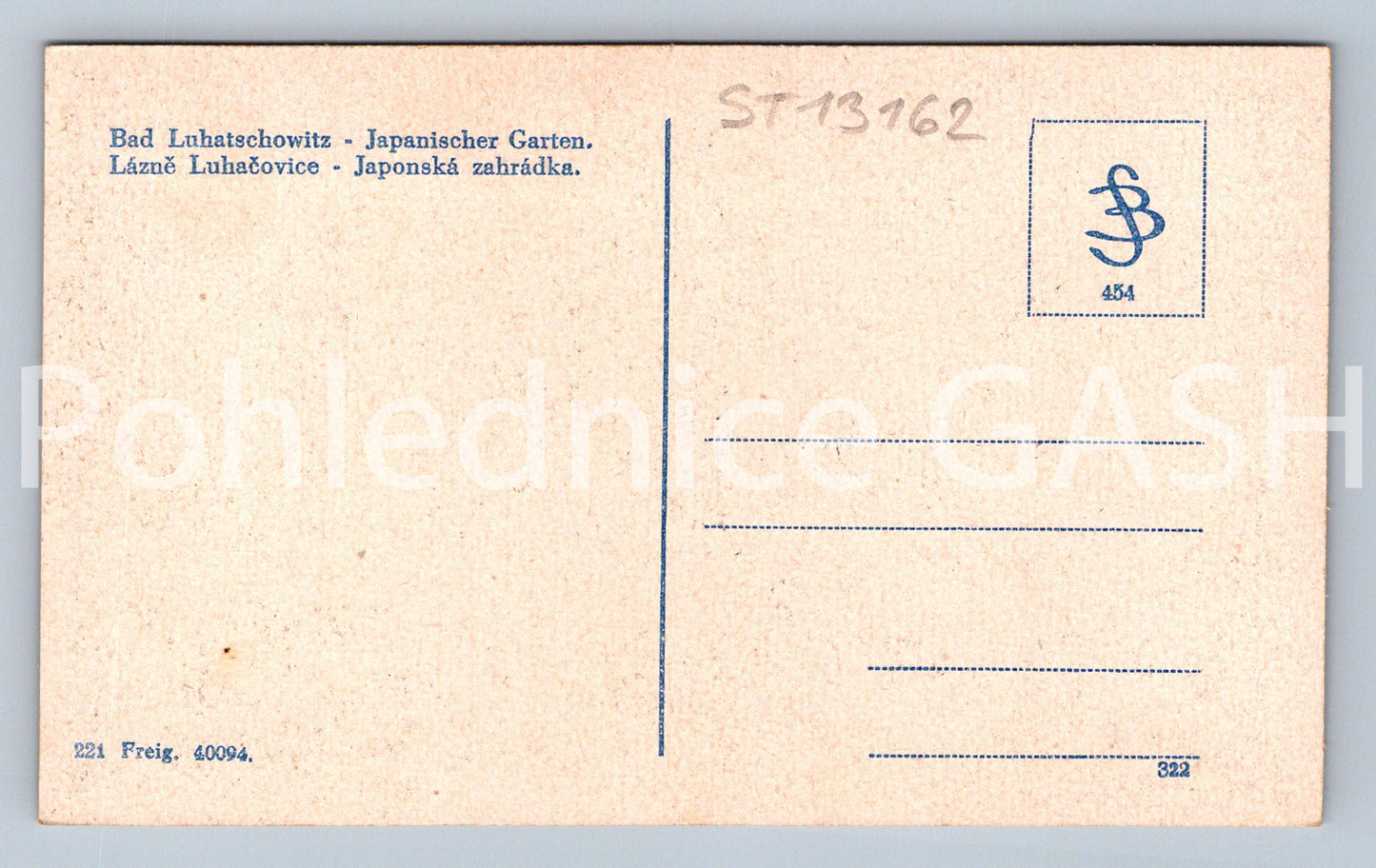 Pohlednice LÁZNĚ LUHAČOVICE (ST13162)