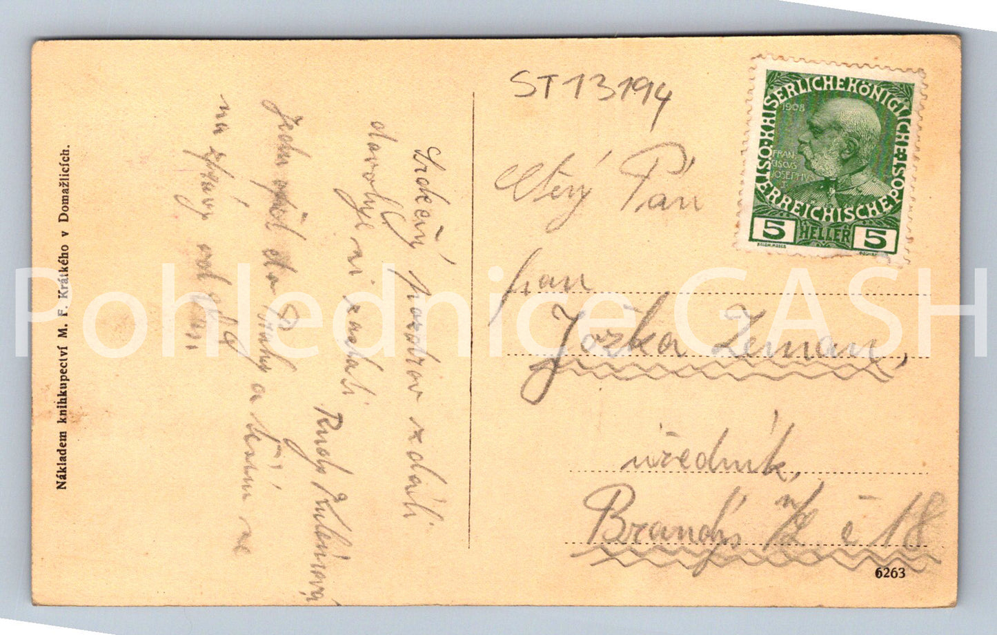 Pohlednice DOMAŽLICE (ST13194)