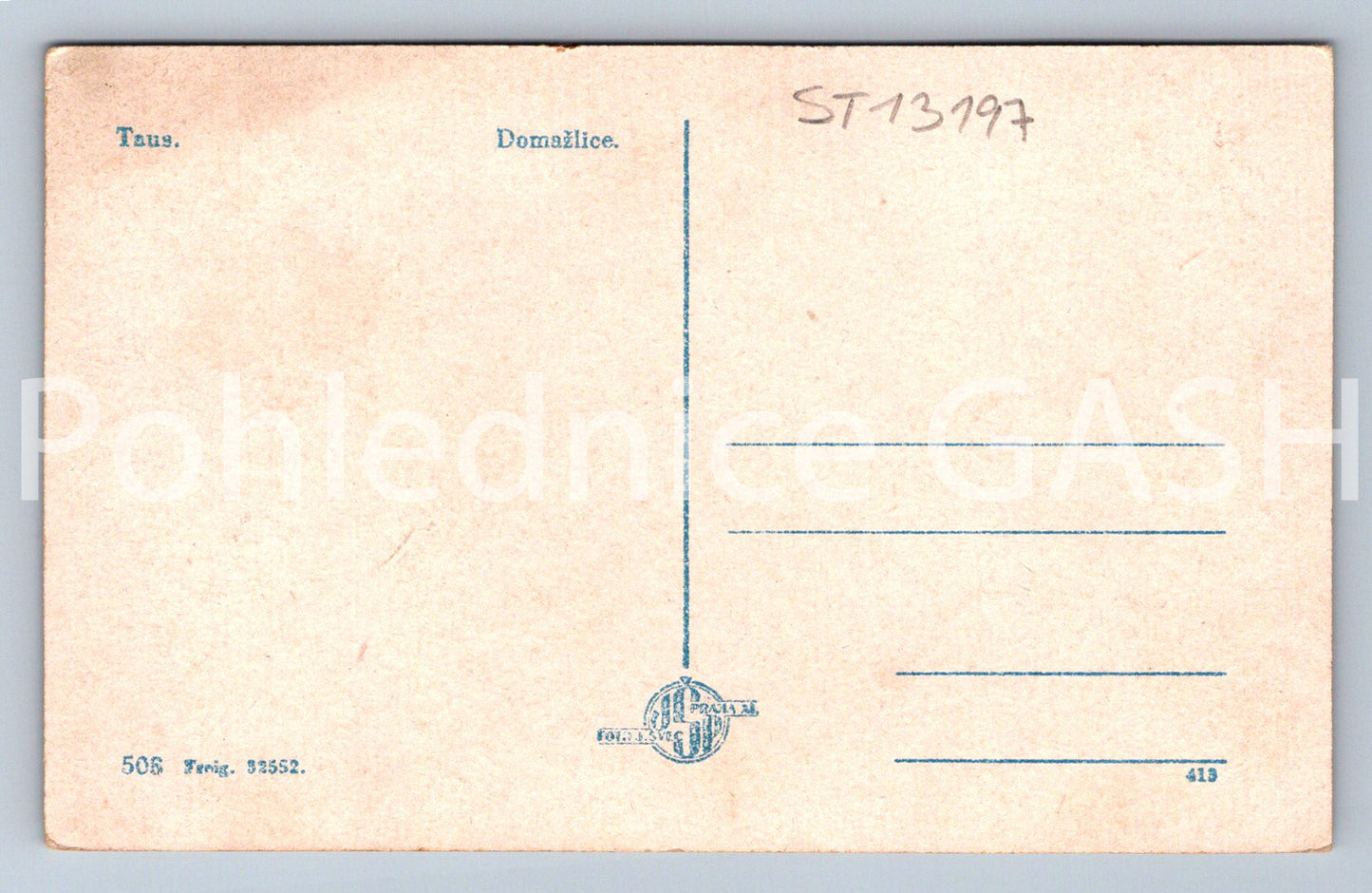 Pohlednice DOMAŽLICE (ST13197)