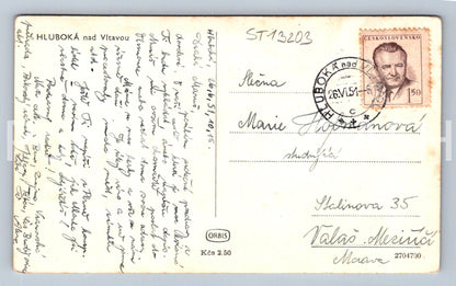 Pohlednice HLUBOKÁ NAD VLTAVOU (ST13203)