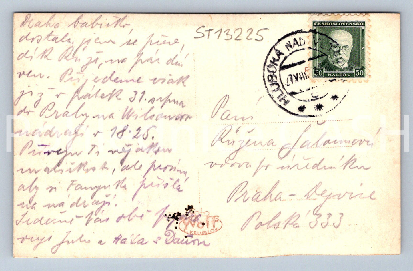 Pohlednice ZÁMEK HLUBOKÁ (ST13225)