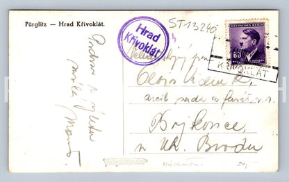 Pohlednice HRAD KŘIVOKLÁT (ST13240)