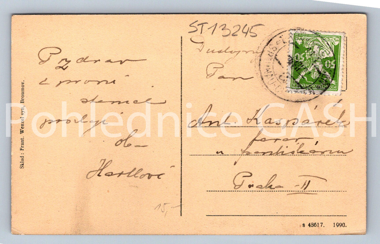 Pohlednice TEPLICKÉ SKÁLY (ST13245)