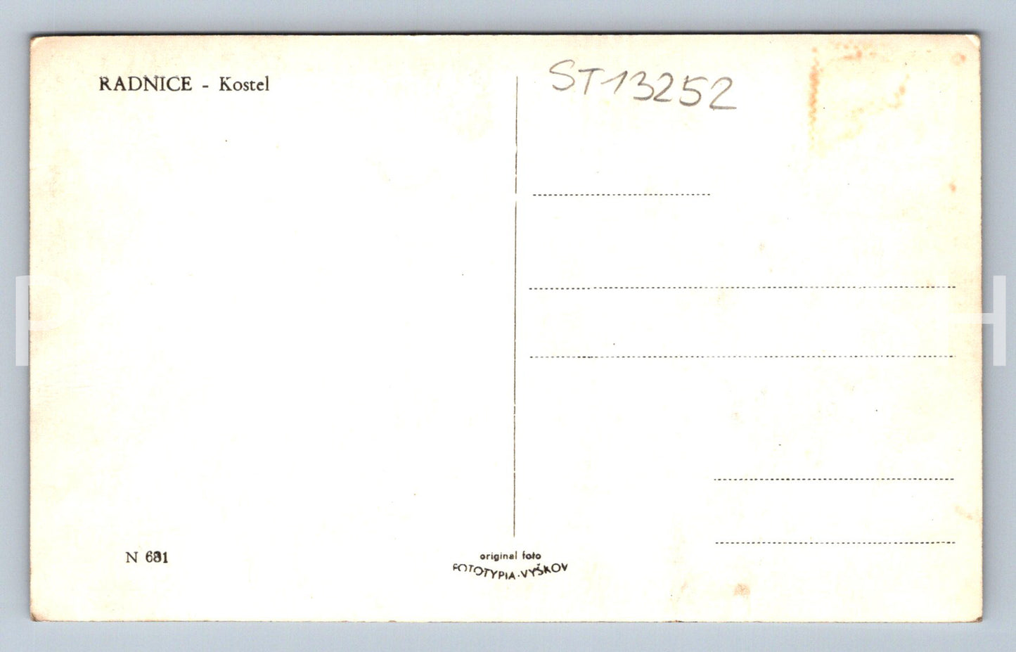 Pohlednice RADNICE (ST13252)