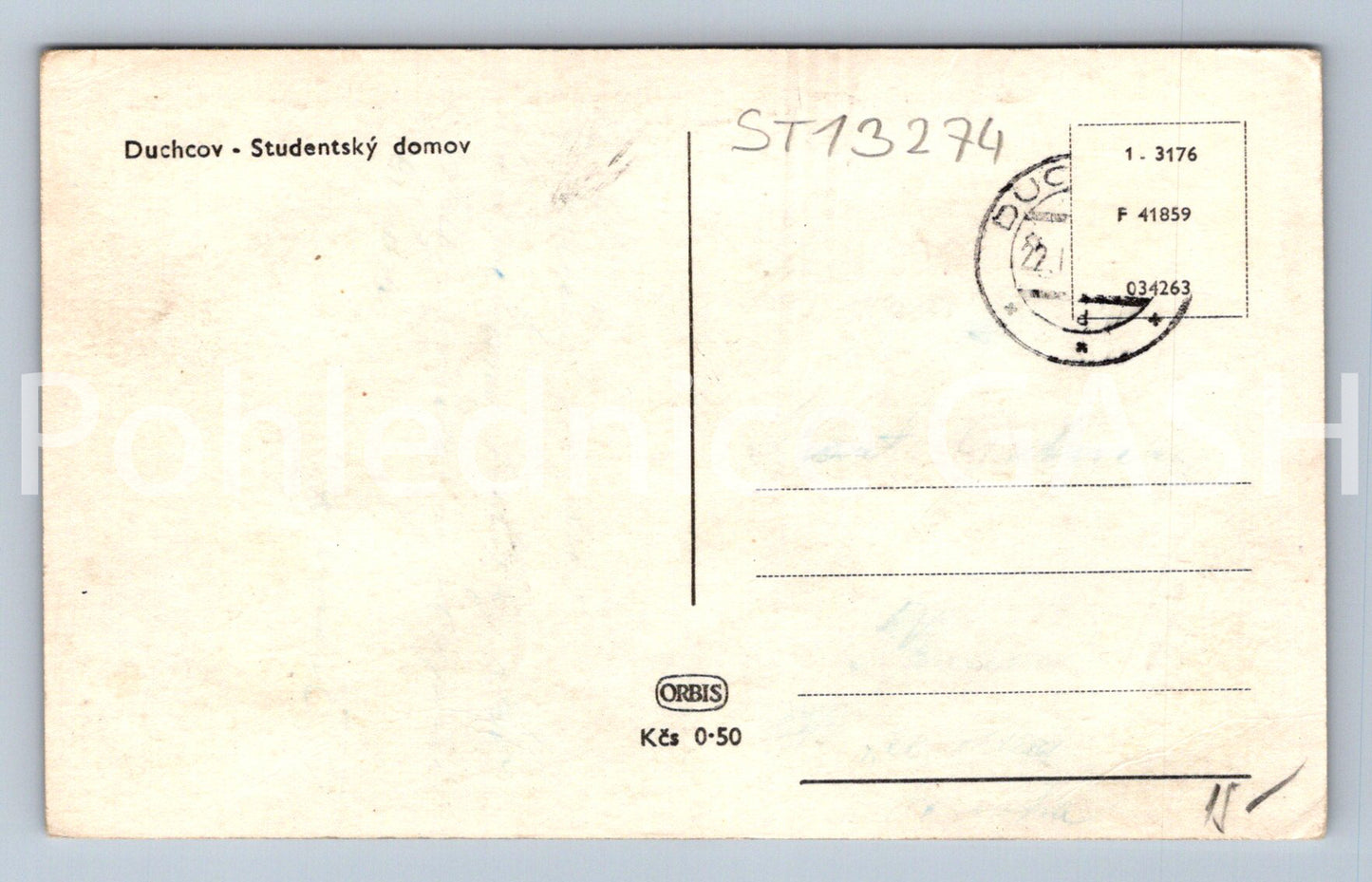 Pohlednice DUCHCOV (ST13274)