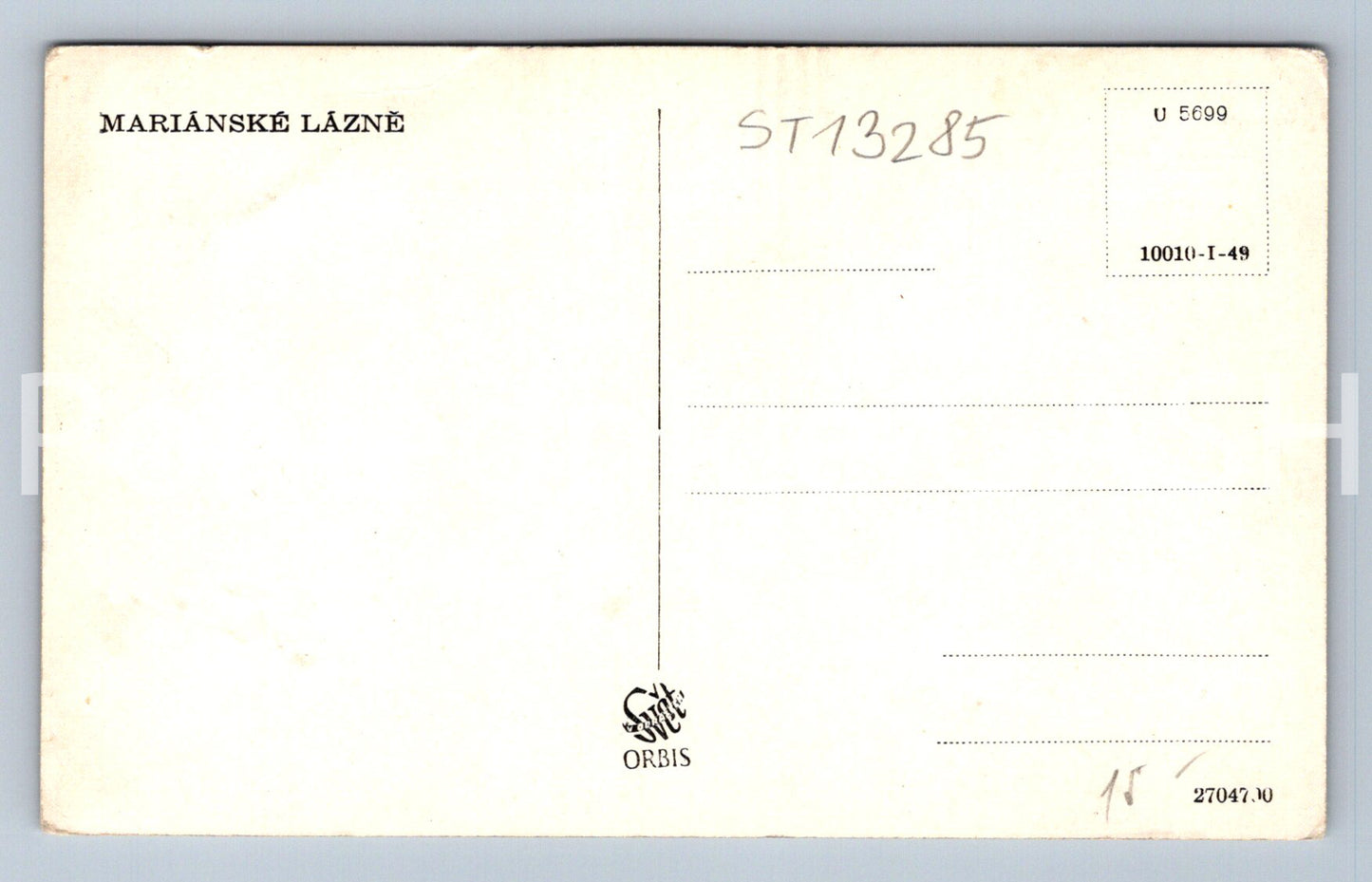 Pohlednice MARIÁNSKÉ LÁZNĚ (ST13285)