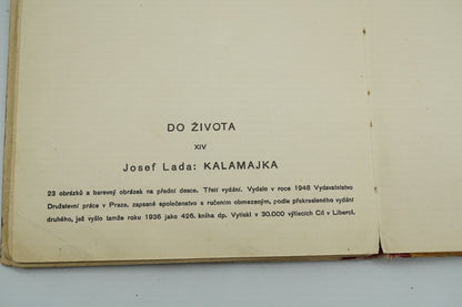 knížka JOSEF LADA KALAMAJKA 1948