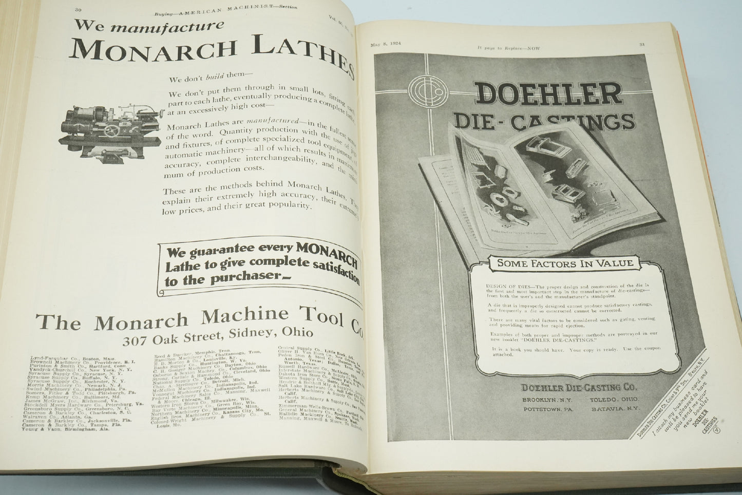 Kniha American Machinist VOL 60 MAY-JUNE 1924