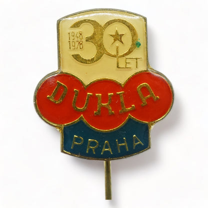 ODZNÁČEK FOTBAL DUKLA PRAHA 30 let 1948-1978