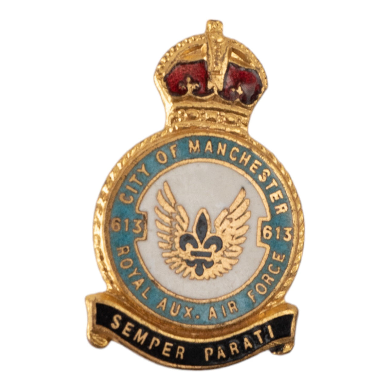 RAF No 613 City of Manchester Squadron Royal Air Force badge H.W.Mille