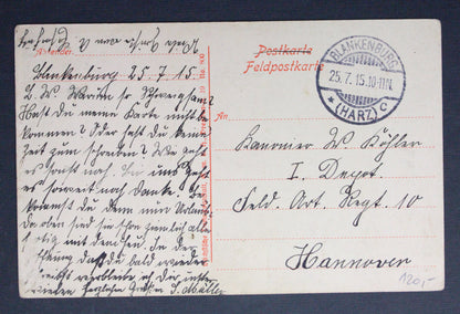 Vojenská pohlednice Feldpostkarte Rosengrüße Německo 1915
