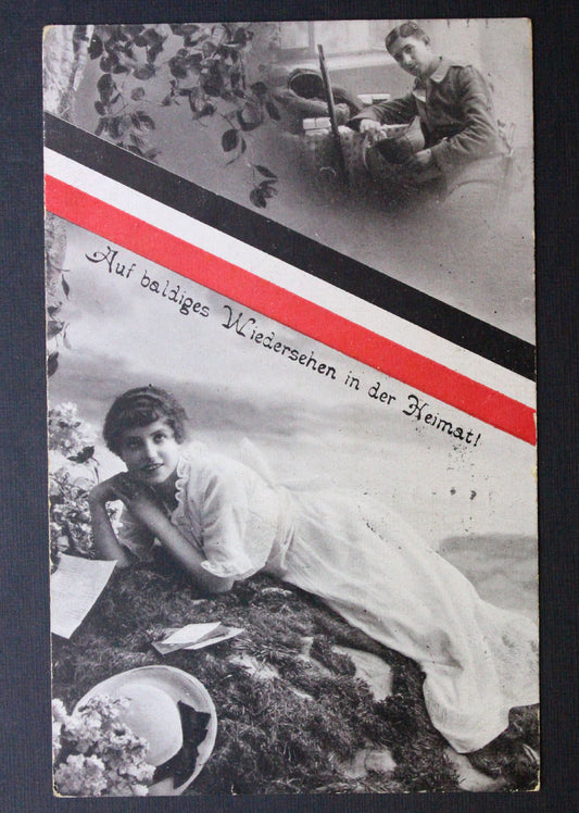 Vojenská pohlednice dopisnice Norimberg 1916