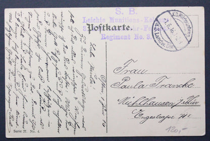 Stará válečná pohlednice 1916