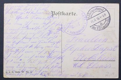 Pohlednice polní pošta Feldpostexped 1916
