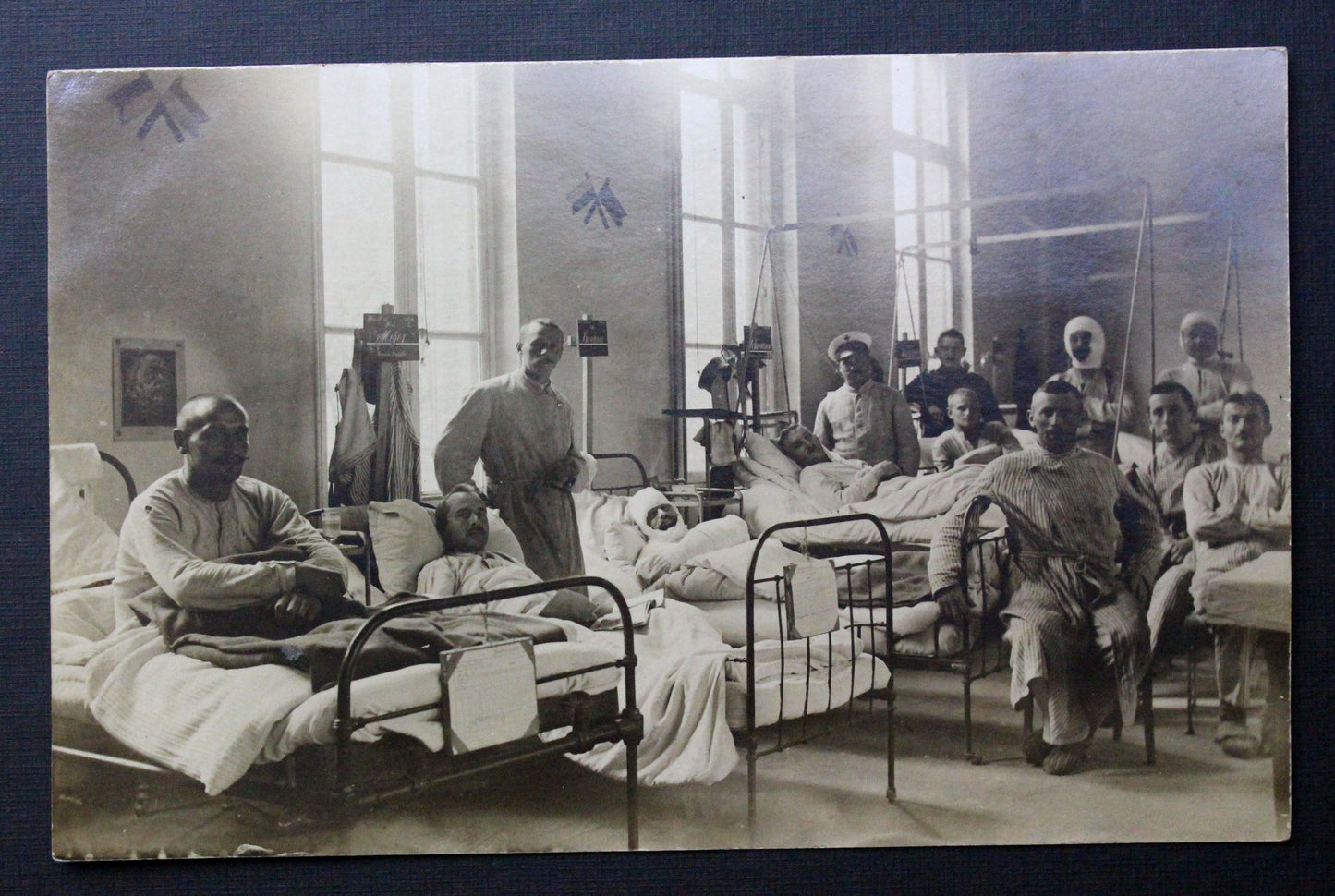 Pohlednice vojenská nemocnice Feldpostkarte polní pošta 1916