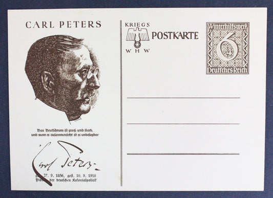Pohlednice  CARL PETERS DEUTCHES REICH