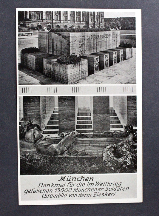 Stará pohlednice Postkarte Kriegerdenkmal Munchen