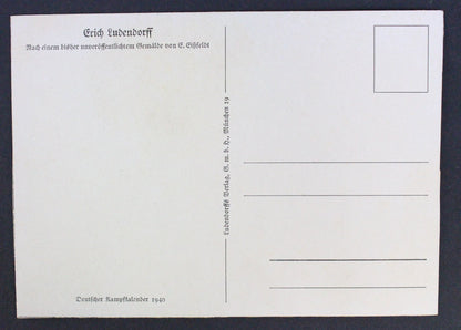 Pohlednice Erich Ludendorff Postkarte