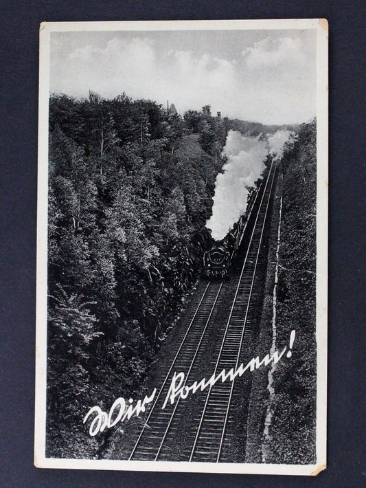 pohlednice lokomotiva Läufer, Görlitz, Sonnenstr. 67. Nachdruck