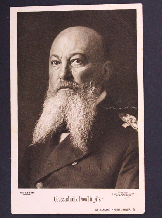 Pohlednice grossadmiral von TIRPTZ WOHLFAHRTS POSTKARTE