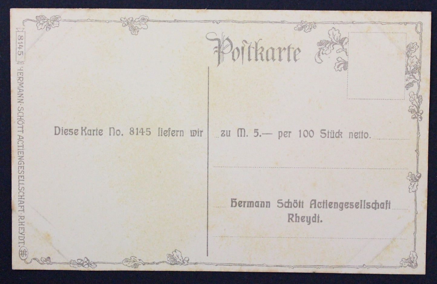 Pohlednice Postkarte Fieldpost Fregattenkapitän Karl v. Müller