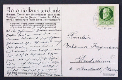 Pohlednice Kolonialkriegerdank