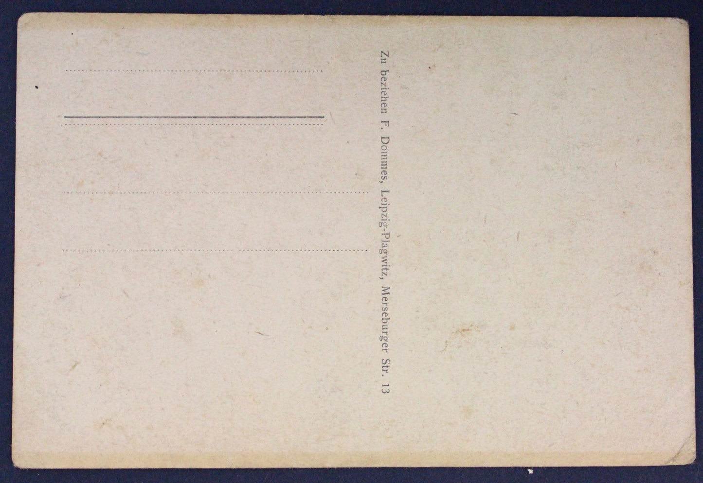 Pohlednice Postkarte Zu beziehen F. Dommes, Leipzig-Plagwitz