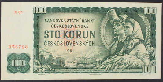 100 Kčs 1961 s. X 85