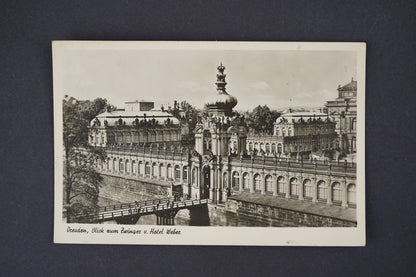 Pohlednice Dresden Blick zum zwinger v. Hotel Weber