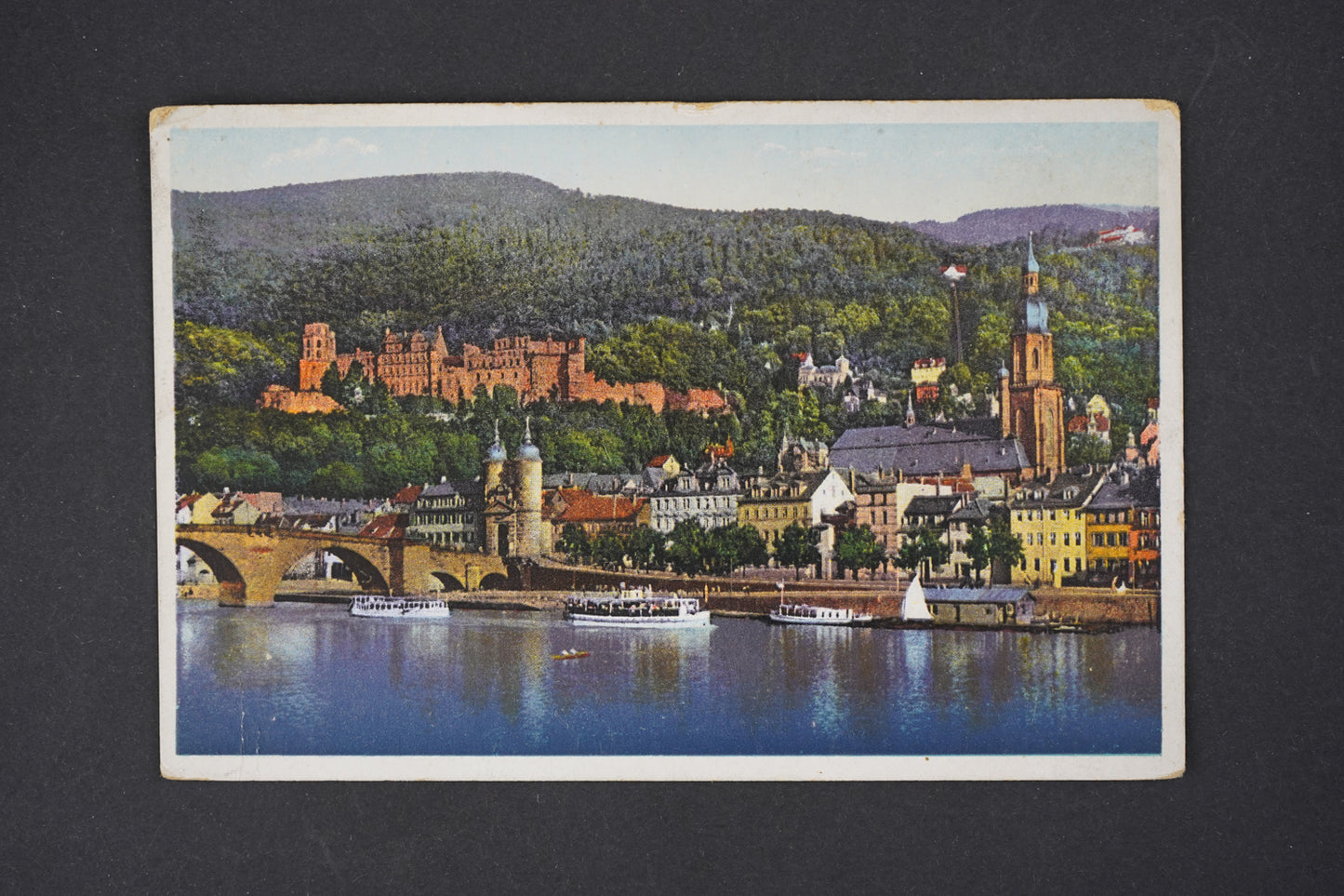 Pohlednice Heidelberg Partie am Neckar
