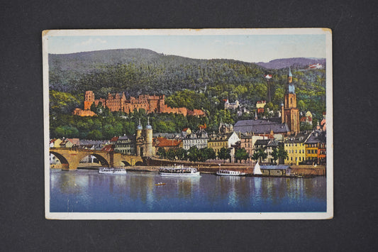 Pohlednice Heidelberg Partie am Neckar