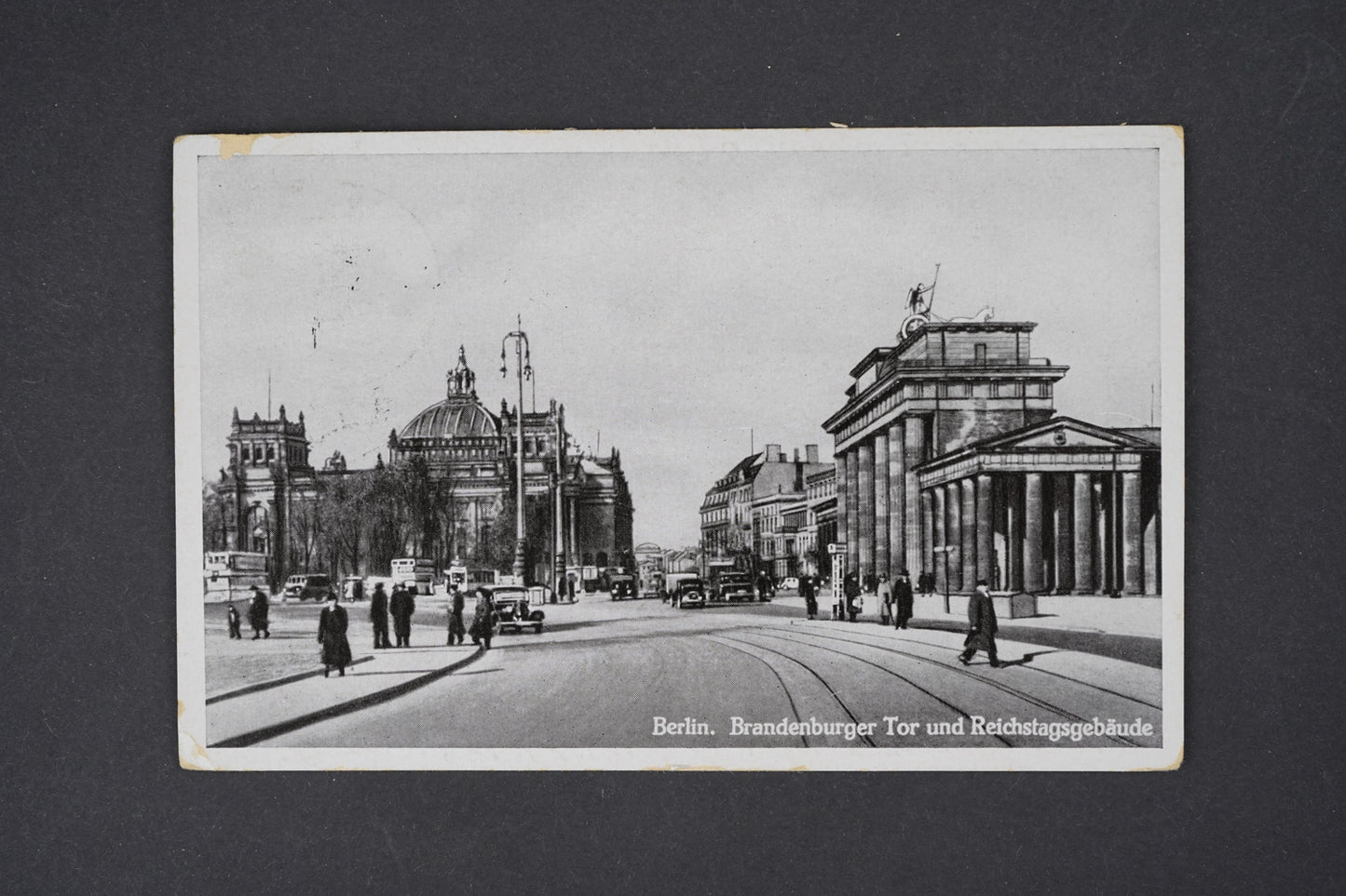 Pohlednice Berlin Brandenburger Tor und Reichstagsgebaude