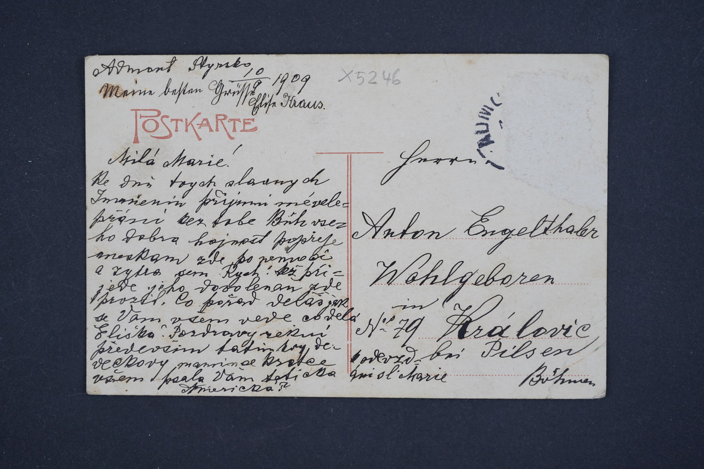 Pohlednice Admont mit dem grossen Buchstein