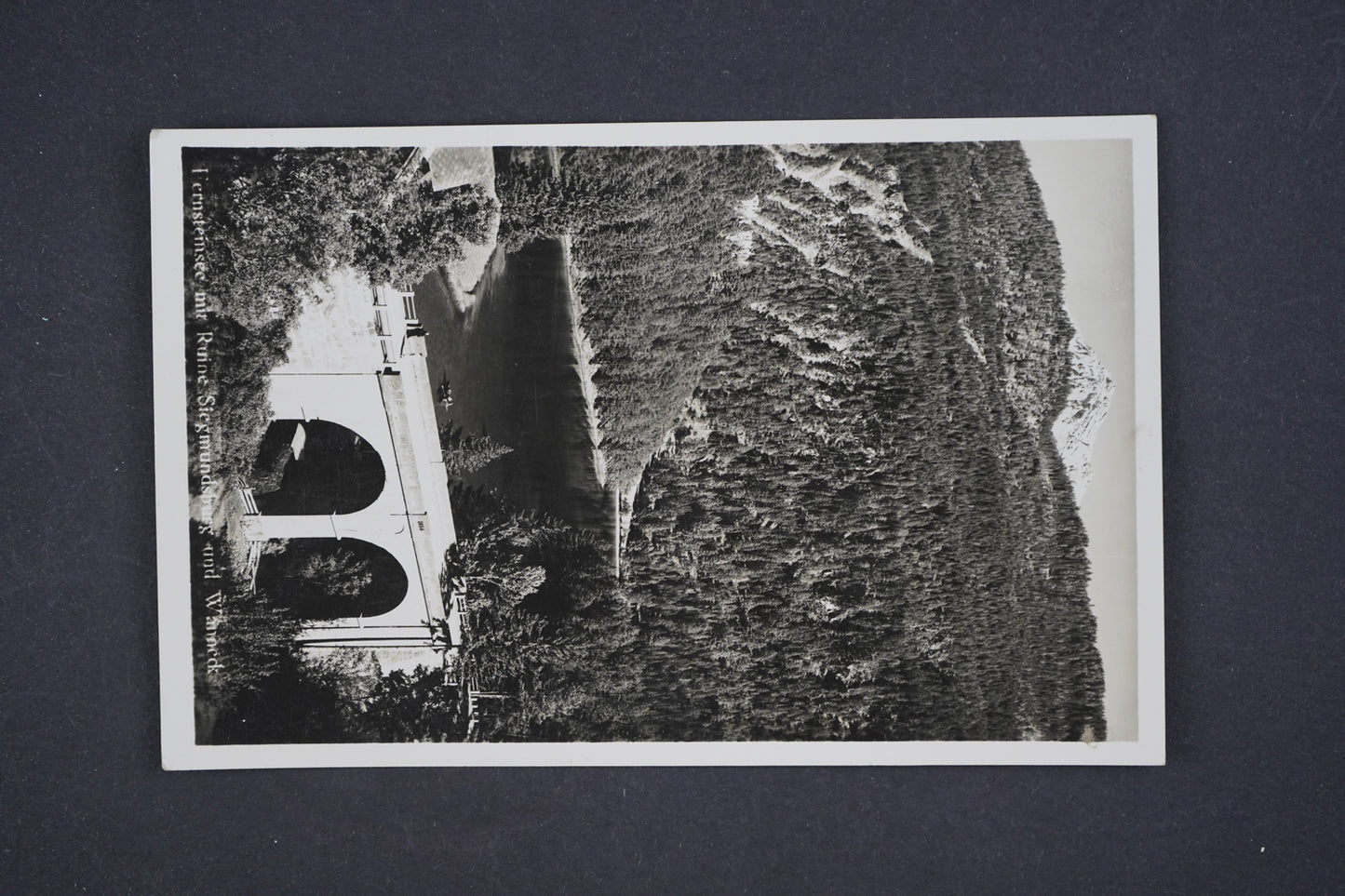 Pohlednice Fernsteinsee mir Ruine Siegmundsberg und Wanneck