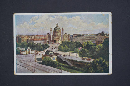 Pohlednice Wien Vídeň Karlplatz