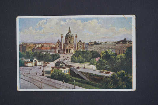 Pohlednice Wien Vídeň Karlplatz