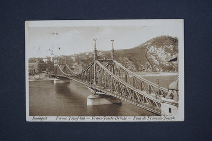 Pohlednice Budapest Ferenc Fózsef-híd