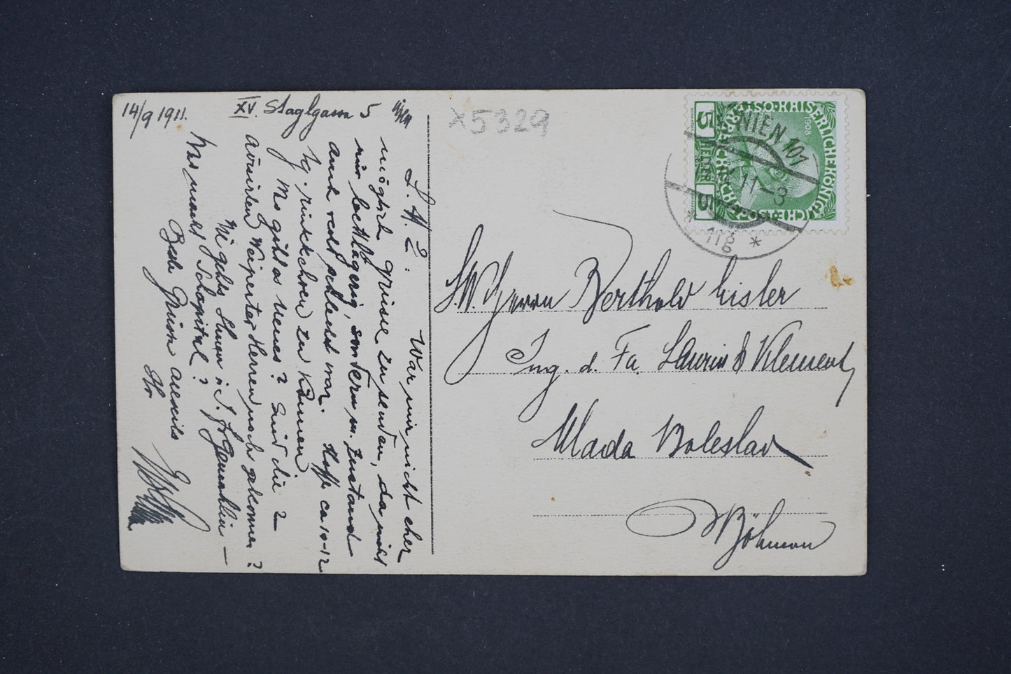 Pohlednice Reichsrats Palatz Wien Vídeň