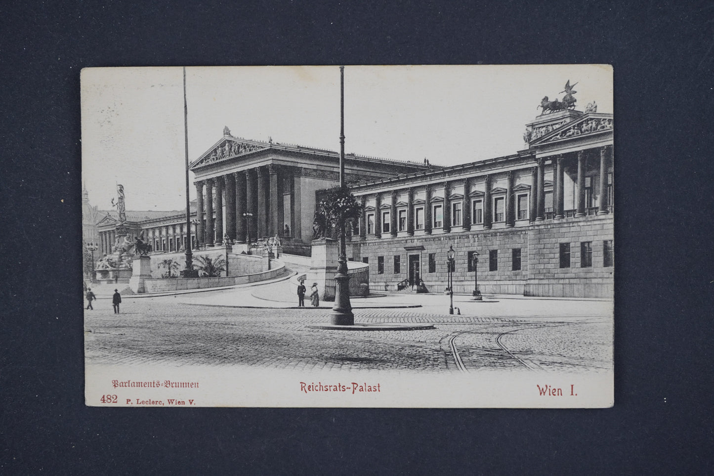 Pohlednice Reichsrats Palatz Wien Vídeň