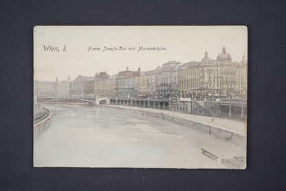 Pohlednice Vídeň Rakousko Franz Josefs-Kai