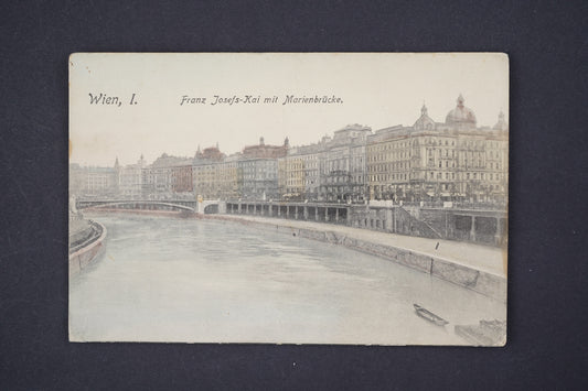 Pohlednice Vídeň Rakousko Franz Josefs-Kai