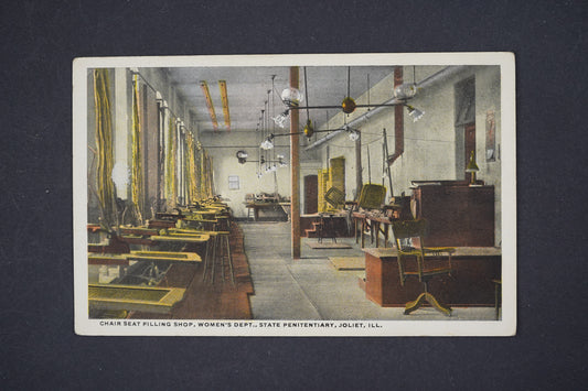 Pohlednice CHAIR SEAT FILLING SHOP JOLIET (Amerika)