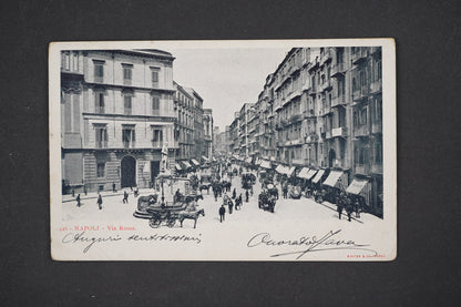 Pohlednice Napoli Via Roma ŘÍM