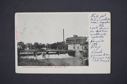 Pohlednice FLOUR MILLS ELECTRIC LIGHT PLANT MAUSTON (x5717)