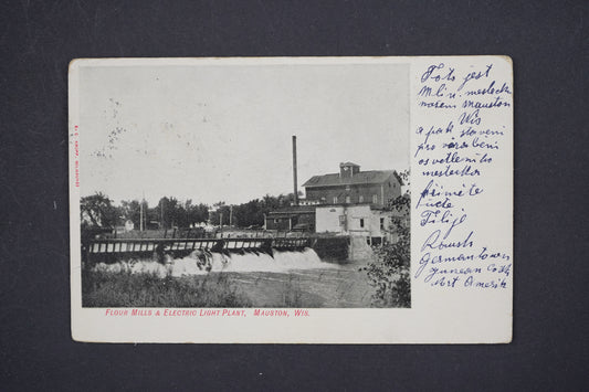 Pohlednice FLOUR MILLS ELECTRIC LIGHT PLANT MAUSTON (x5717)