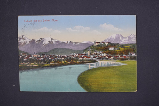 Pohlednice LAIBACH MIT DEN STEINER ALPEN (x5732)