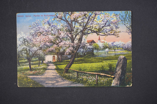 Pohlednice SPIEZ PARTIE IM SCHLOSSGUT (x5735)
