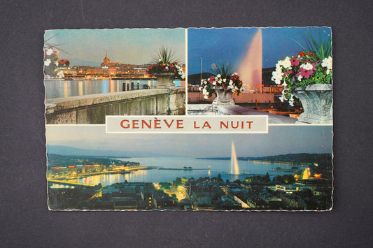 Pohlednice HELVETIA GENÉVE LA NUIT (x5858)